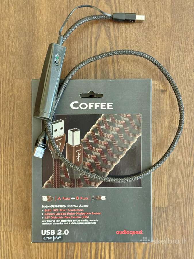 Audioquest Coffee Usb 0,75m kabelis