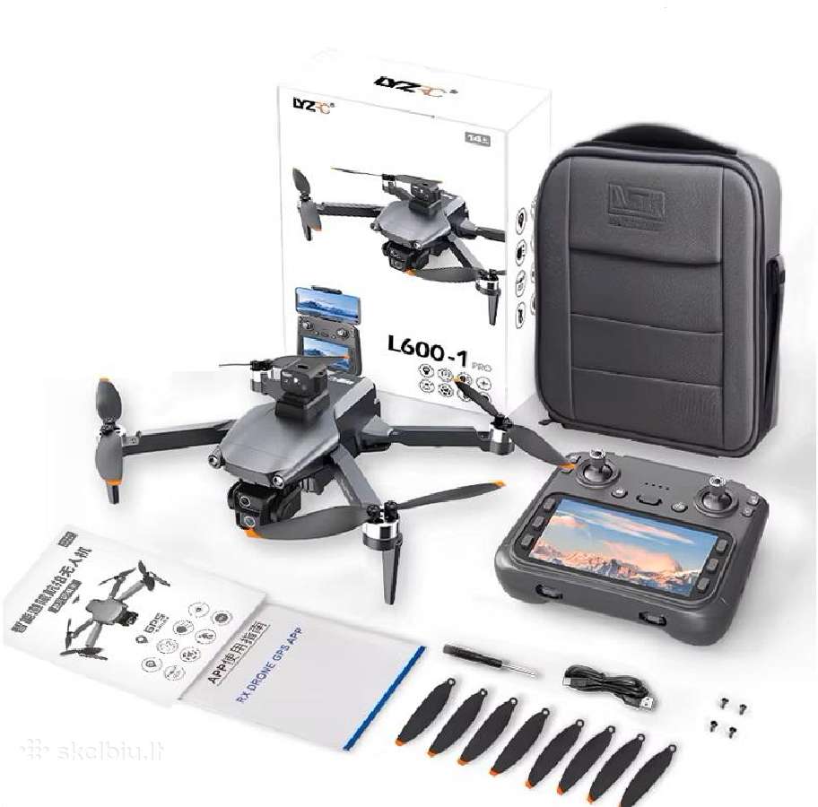 Dronas L600pro Max su GPS, pultas su ekranėliu - nuotraukos Nr. 7