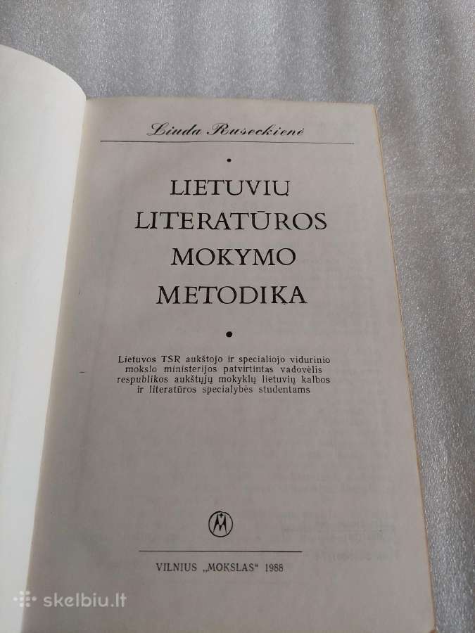 Lietuvių literatūros mokymo metodika - nuotraukos Nr. 2