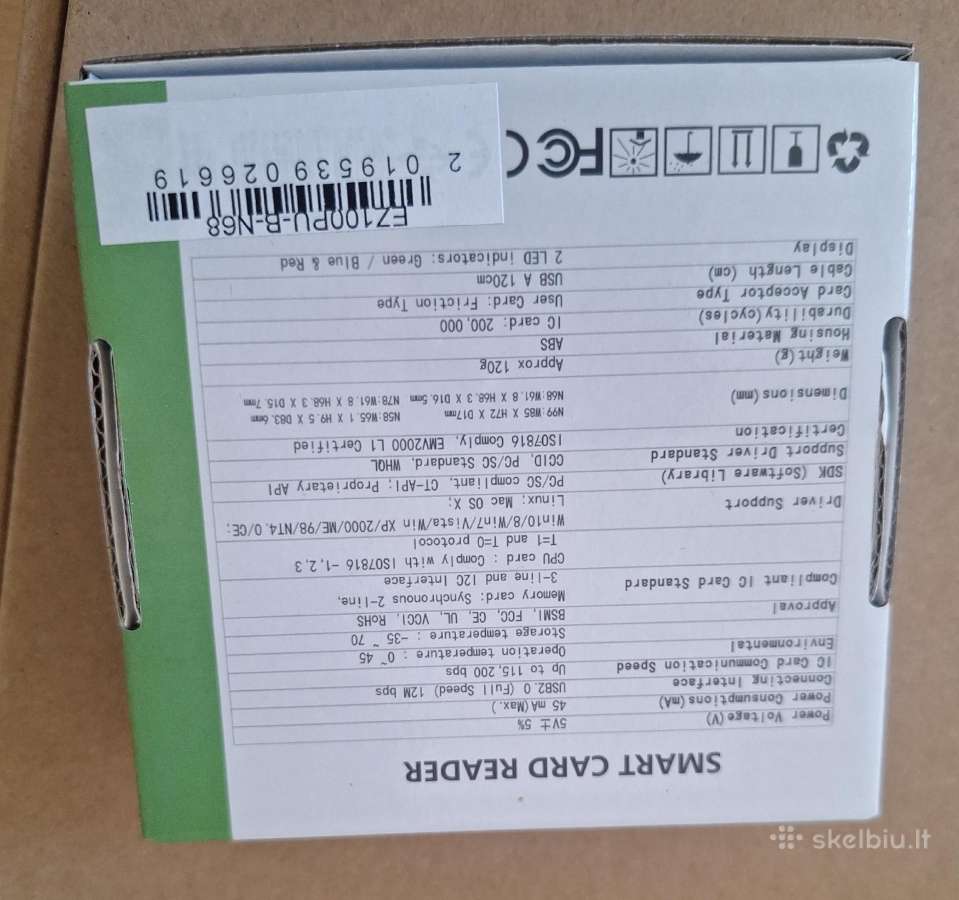 Smart Card Reader (kortelių skaitytuvas) - nuotraukos Nr. 2
