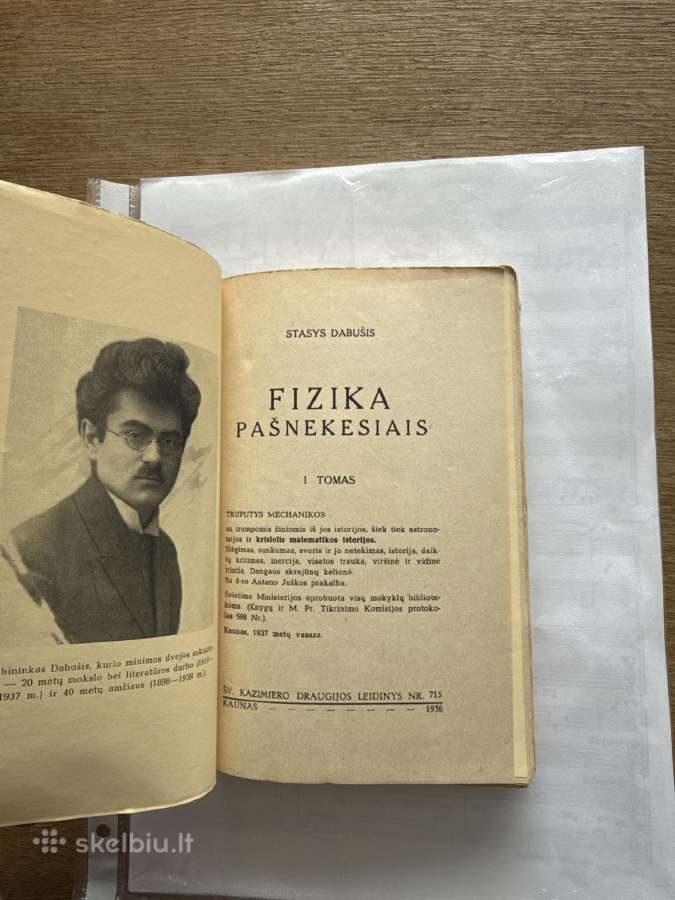 Fizika pašnekesiais I tomas 1938 m. - nuotraukos Nr. 2