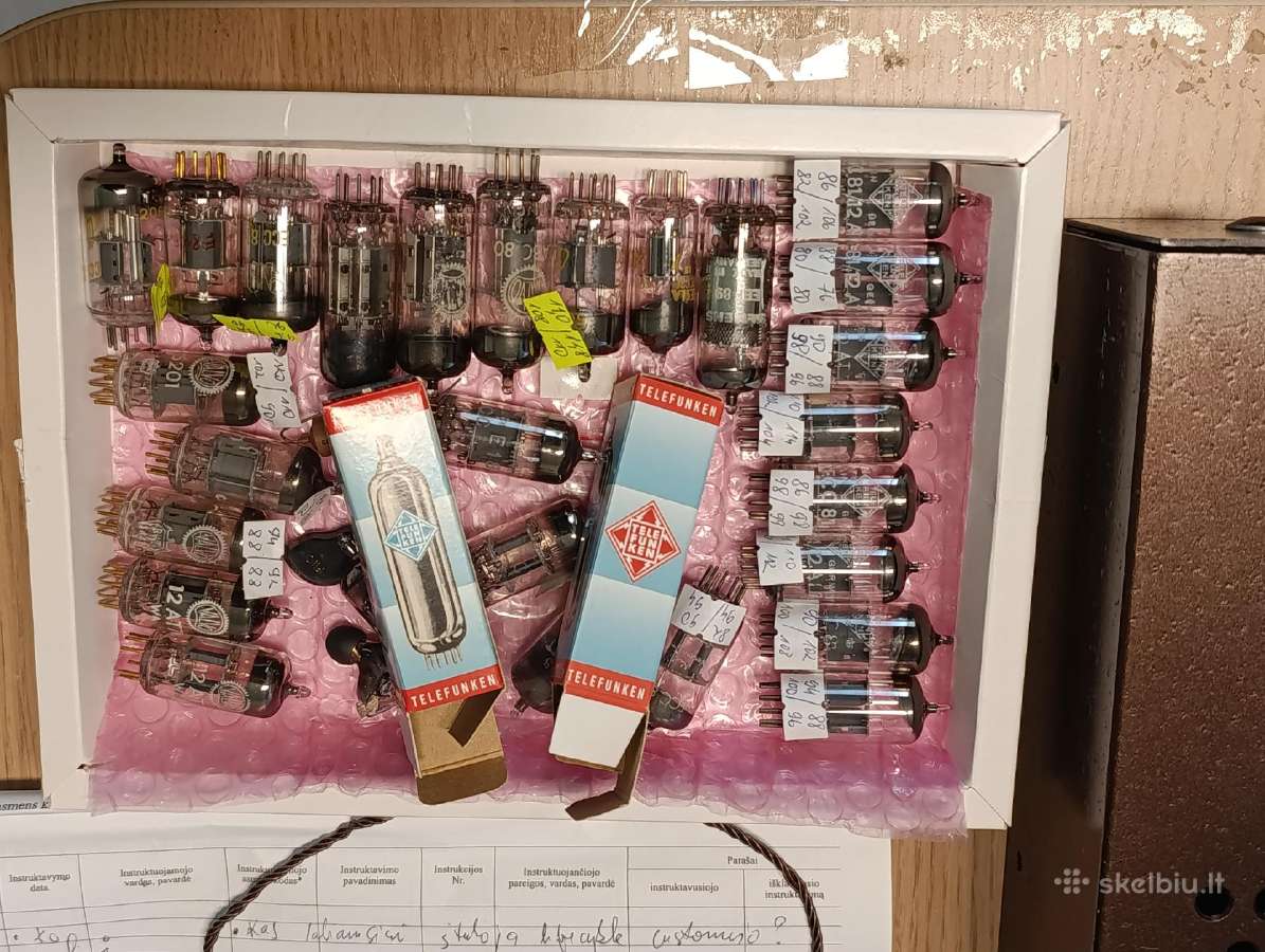 Rft Telefunken Valvo ir TT radijo lempos Nos - nuotraukos Nr. 6