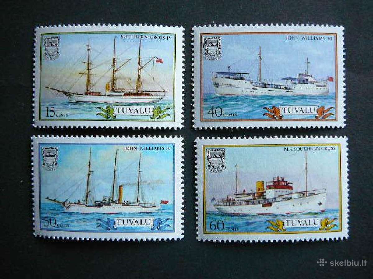 Laivai Tuvalu 1987 Mnh tv442/5S