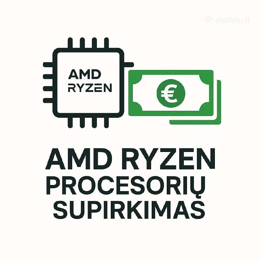 Amd Ryzen Procesorių Supirkimas geriausiom kainom