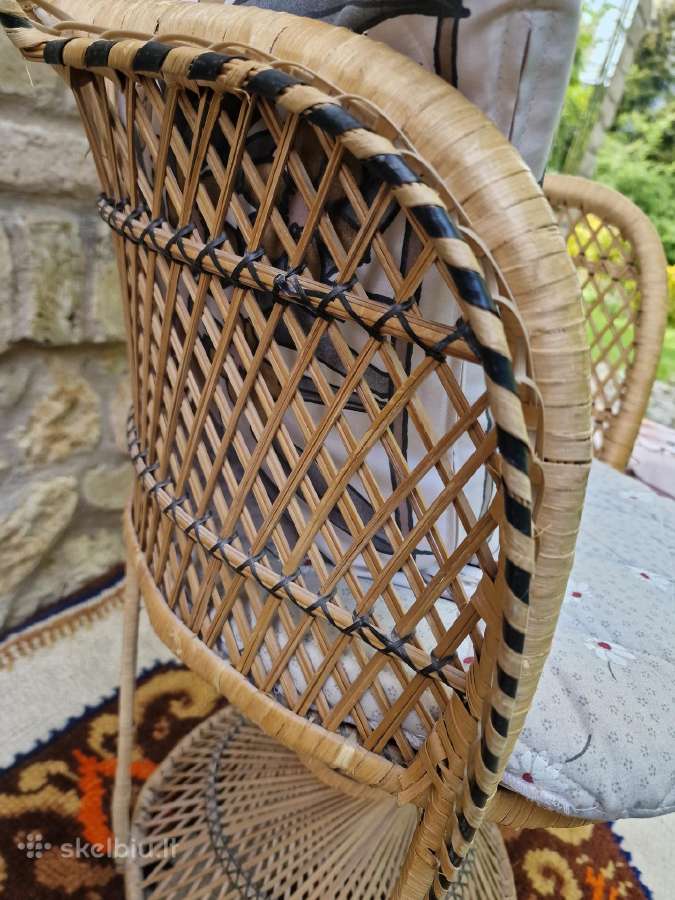 Vintažinis Boho st .pintas krėslas - nuotraukos Nr. 26