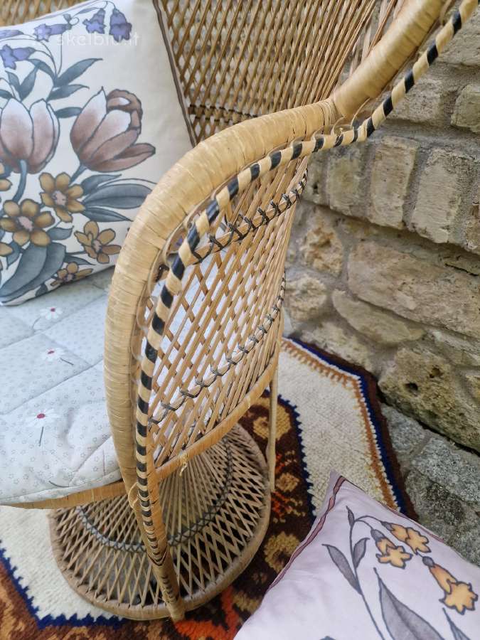Vintažinis Boho st .pintas krėslas - nuotraukos Nr. 30