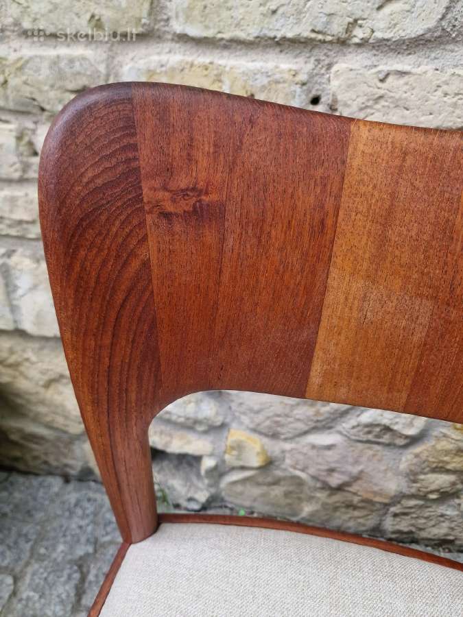 Vintažinės mid century tikmedžio kėdės - nuotraukos Nr. 4
