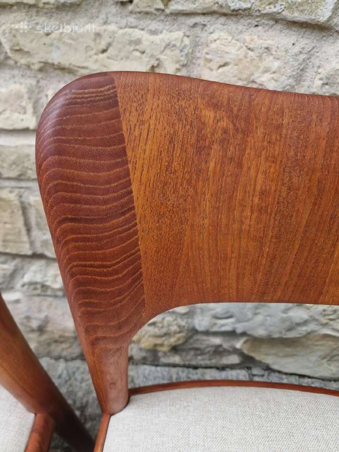 Vintažinės mid century tikmedžio kėdės - nuotraukos Nr. 6