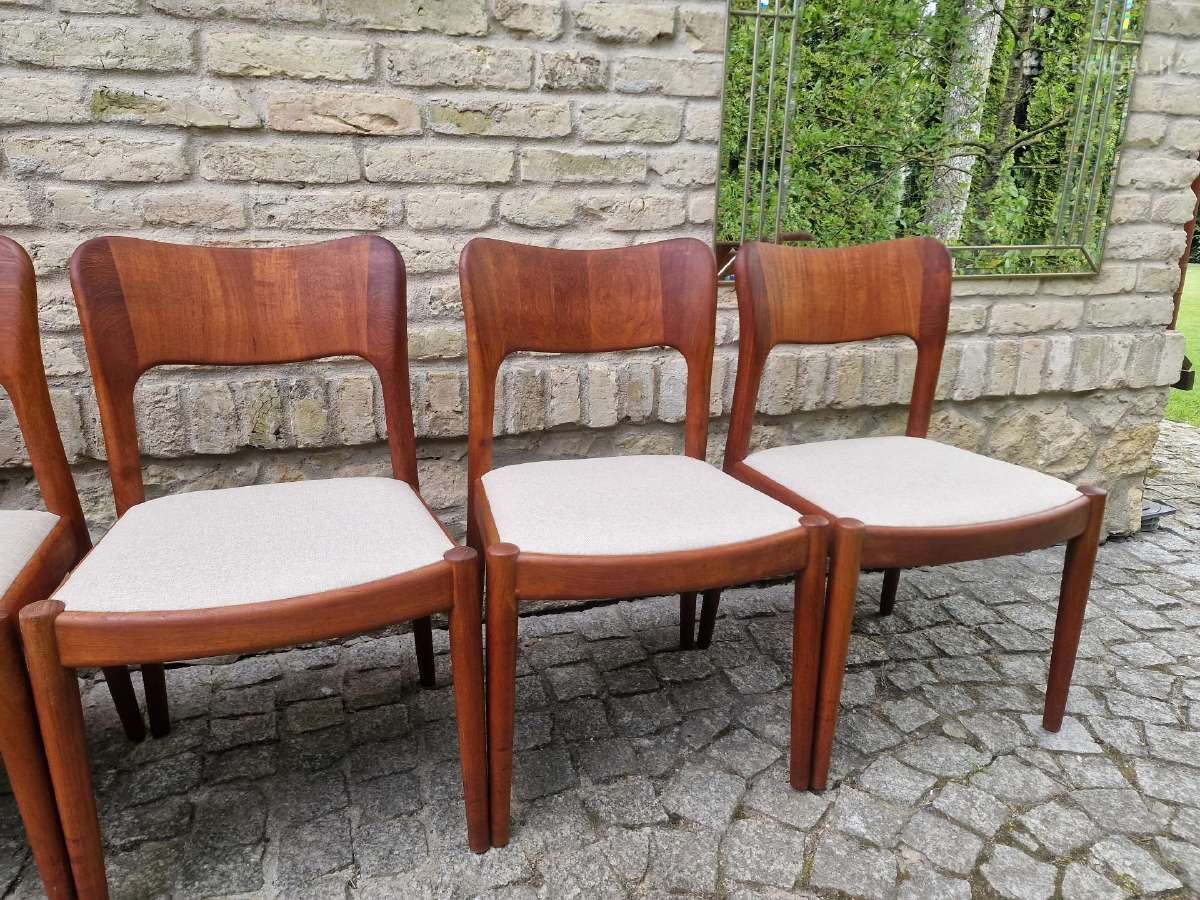Vintažinės mid century tikmedžio kėdės - nuotraukos Nr. 7