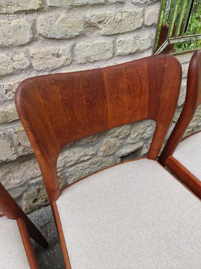 Vintažinės mid century tikmedžio kėdės - nuotraukos Nr. 10