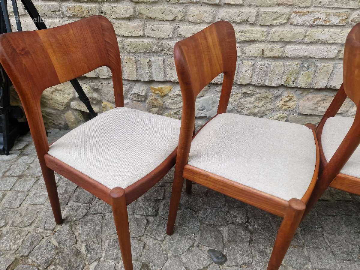 Vintažinės mid century tikmedžio kėdės - nuotraukos Nr. 11