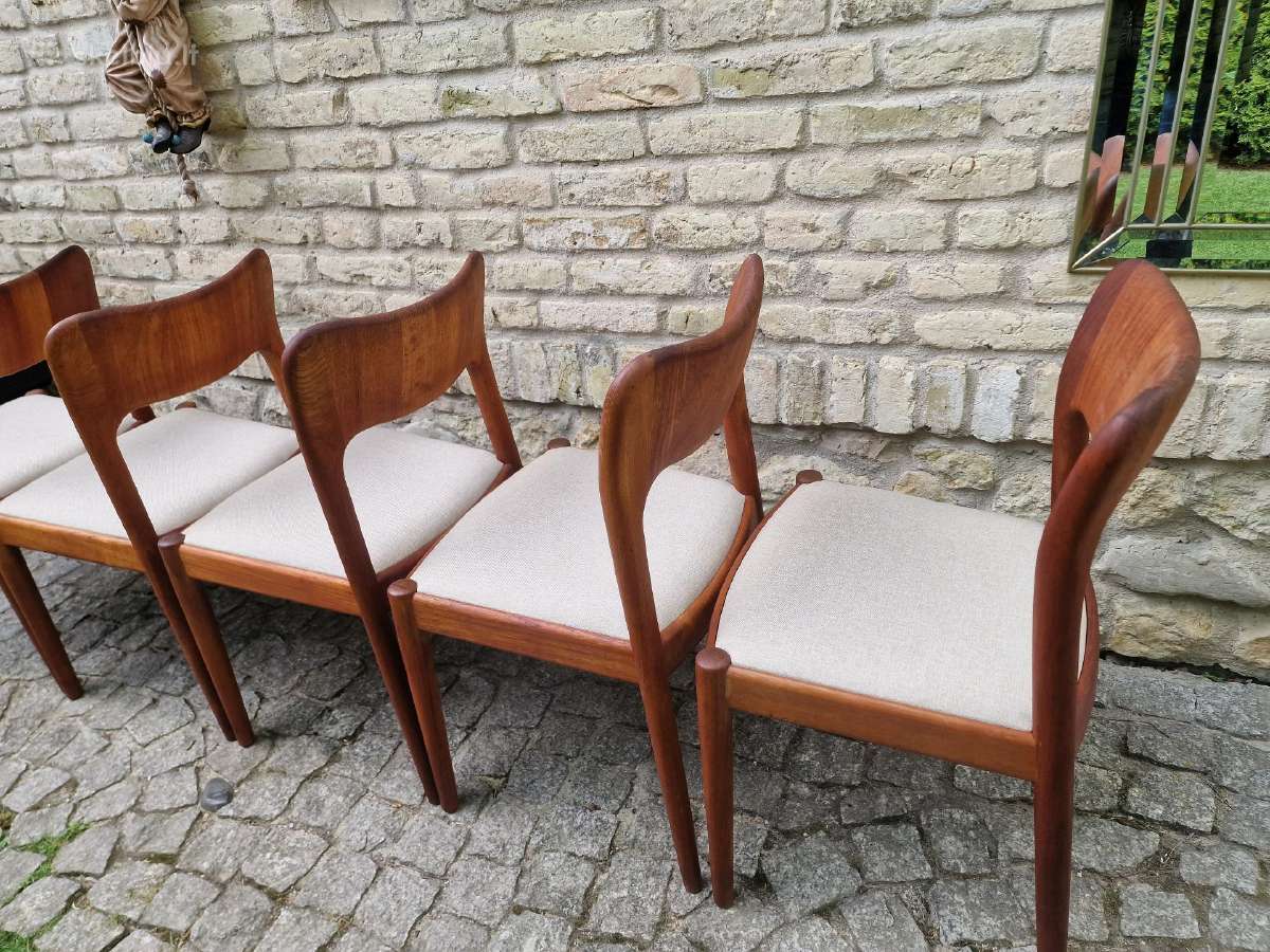 Vintažinės mid century tikmedžio kėdės - nuotraukos Nr. 16