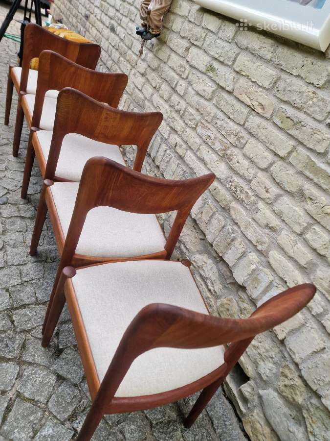 Vintažinės mid century tikmedžio kėdės - nuotraukos Nr. 22