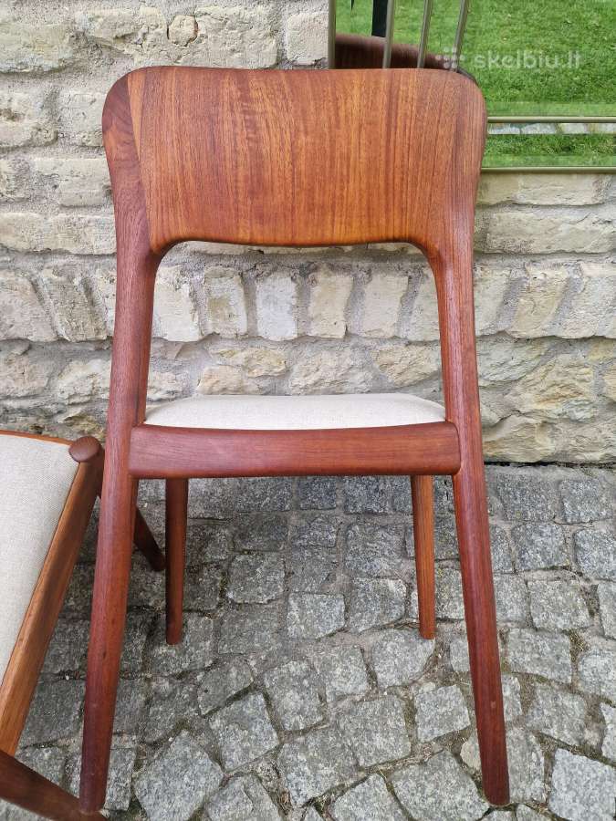 Vintažinės mid century tikmedžio kėdės - nuotraukos Nr. 25
