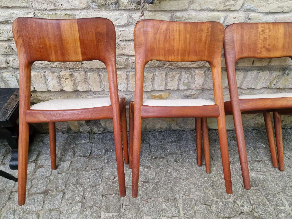 Vintažinės mid century tikmedžio kėdės - nuotraukos Nr. 27
