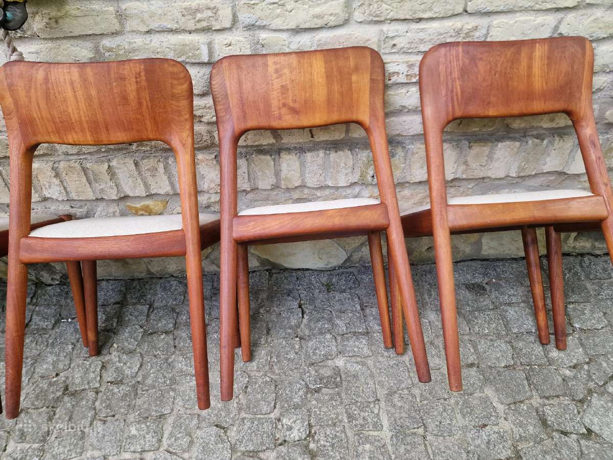 Vintažinės mid century tikmedžio kėdės - nuotraukos Nr. 28