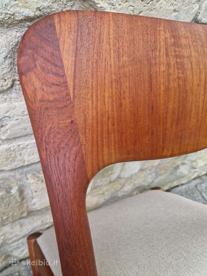 Vintažinės mid century tikmedžio kėdės - nuotraukos Nr. 30
