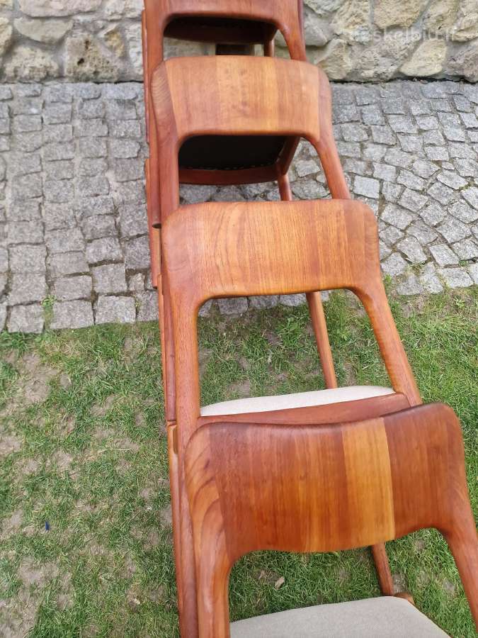 Vintažinės mid century tikmedžio kėdės - nuotraukos Nr. 34