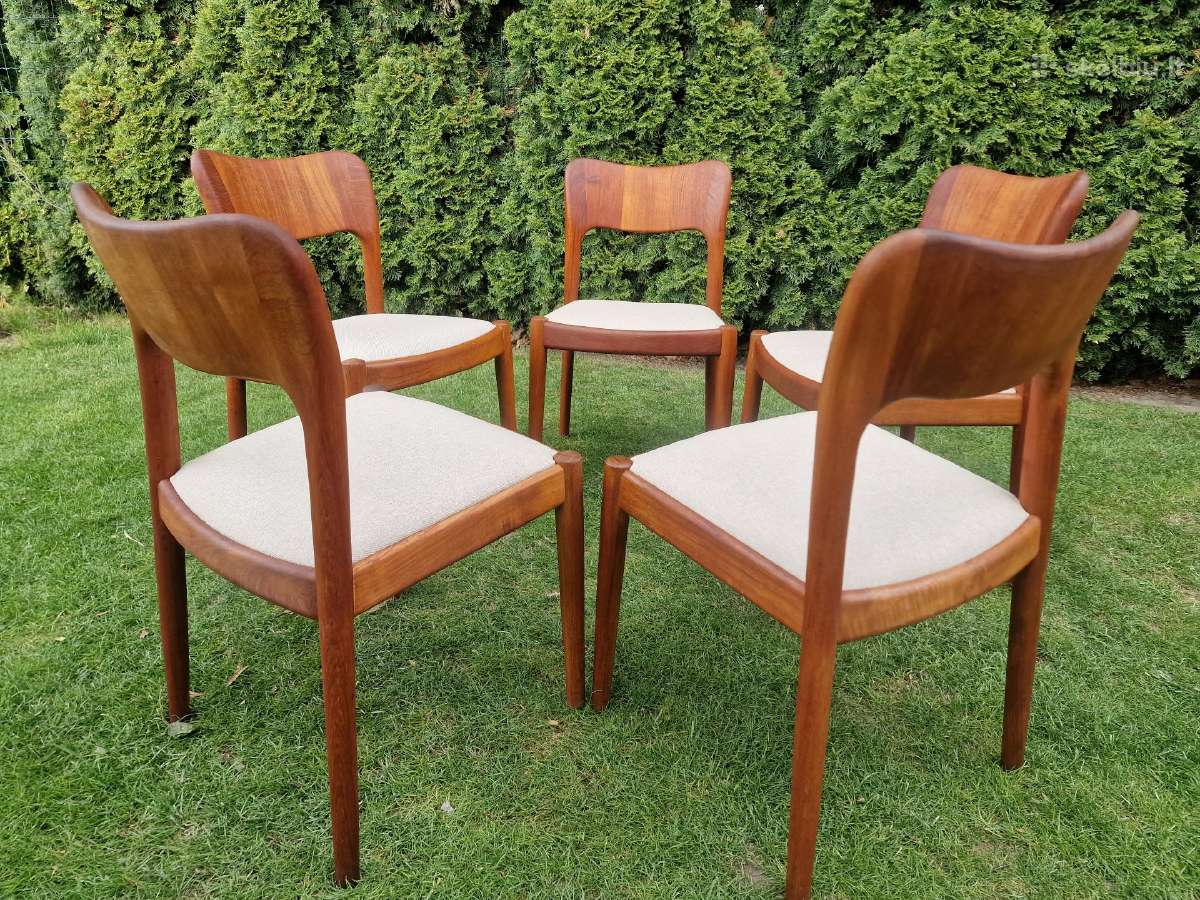 Vintažinės mid century tikmedžio kėdės - nuotraukos Nr. 36