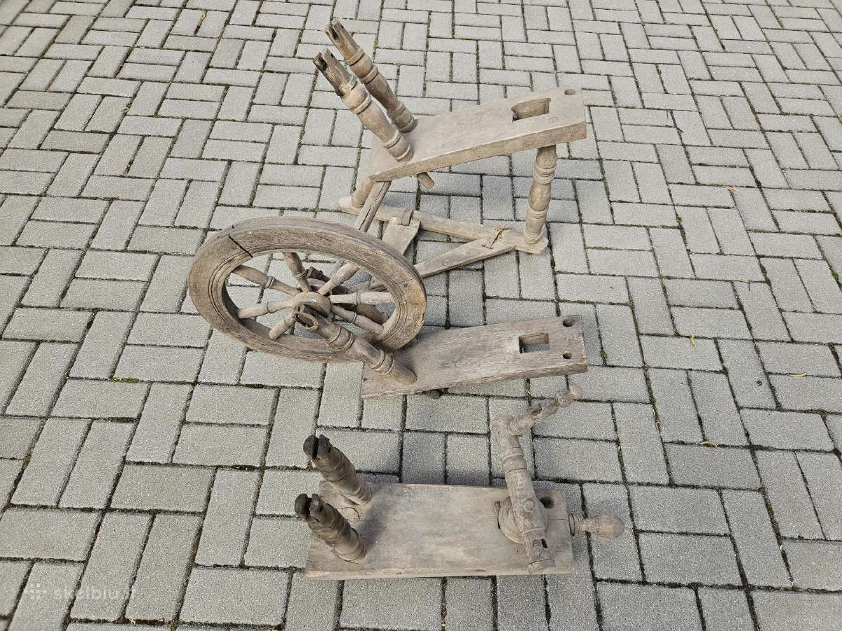 Verpimo ratelių dalys