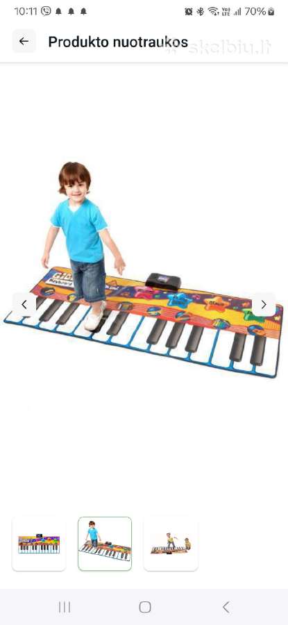 Vaikiškas pianinas didelis 180x74cm