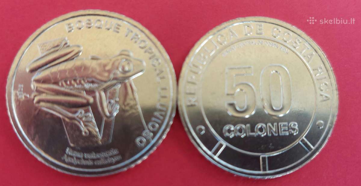 Kosta Rika 2023m.50 colones varlė Unc