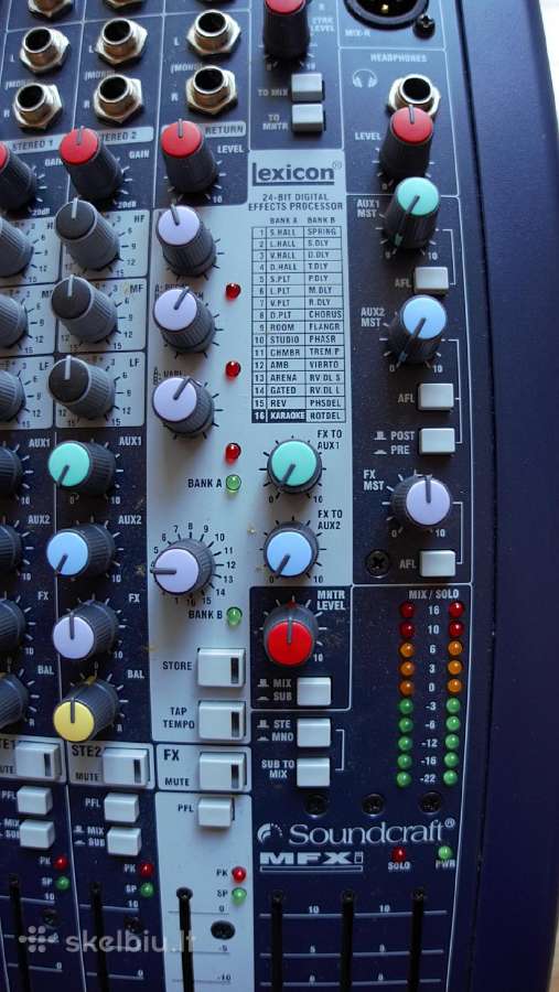 „soundcraft“ Mfxi 8/2 maišytuvas - nuotraukos Nr. 4