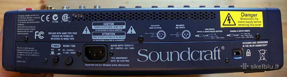 „soundcraft“ Mfxi 8/2 maišytuvas - nuotraukos Nr. 5