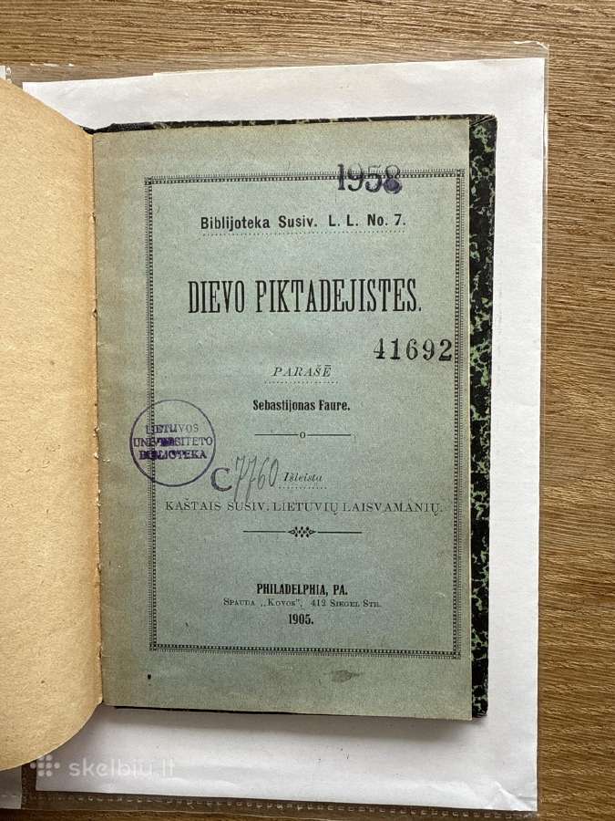 Dievo piktadejistes 1905 m.