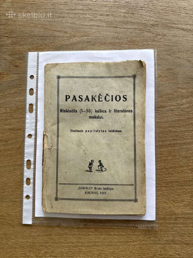 Pasakėčios. Rinkinėlis (1-56) kalbos ir literatūro