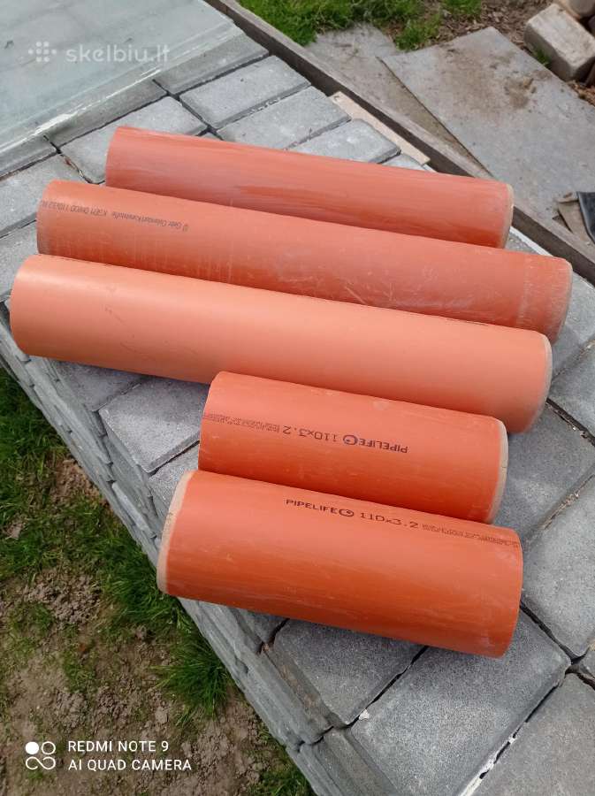 Vamzdžiai 110 mm terasų poliams, tvoroms Vievyje