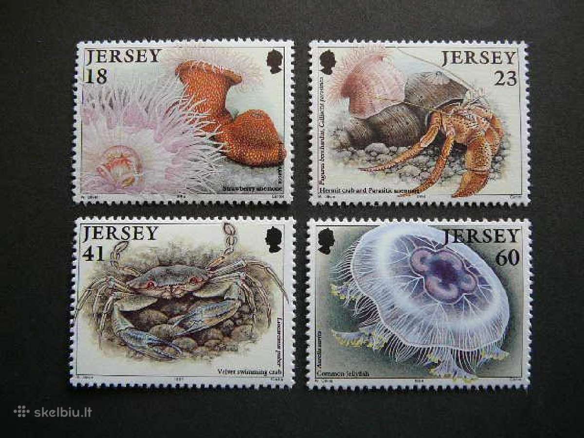 Krabai Fauna juros Jersey 1994 svarus ukj898