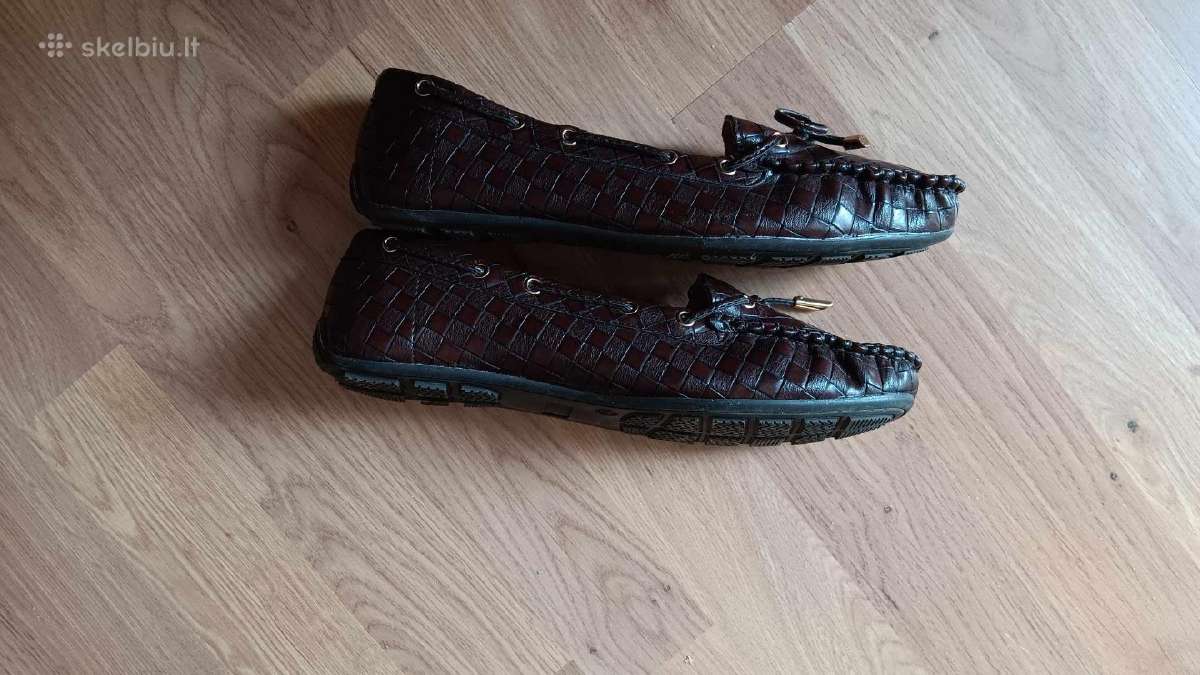 Nauji odiniai bateliai Makasinai, 37 dydis - nuotraukos Nr. 3