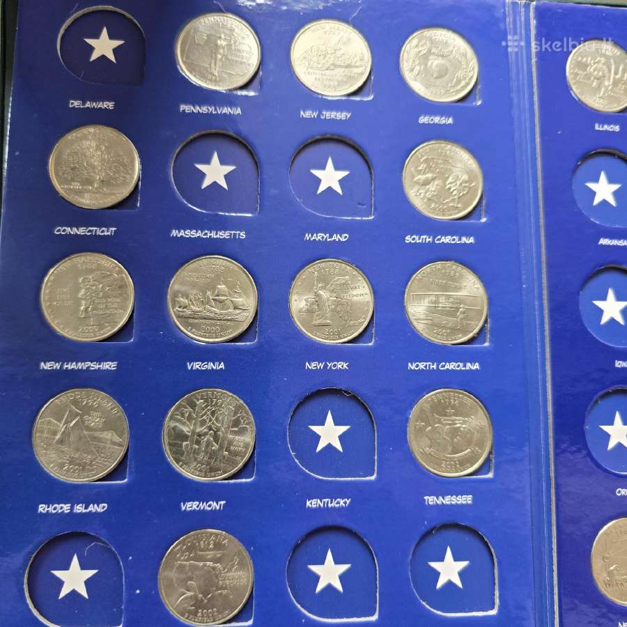 JAV Usa 25 cents ketvirčiai teritorijos iš apyvart - nuotraukos Nr. 3