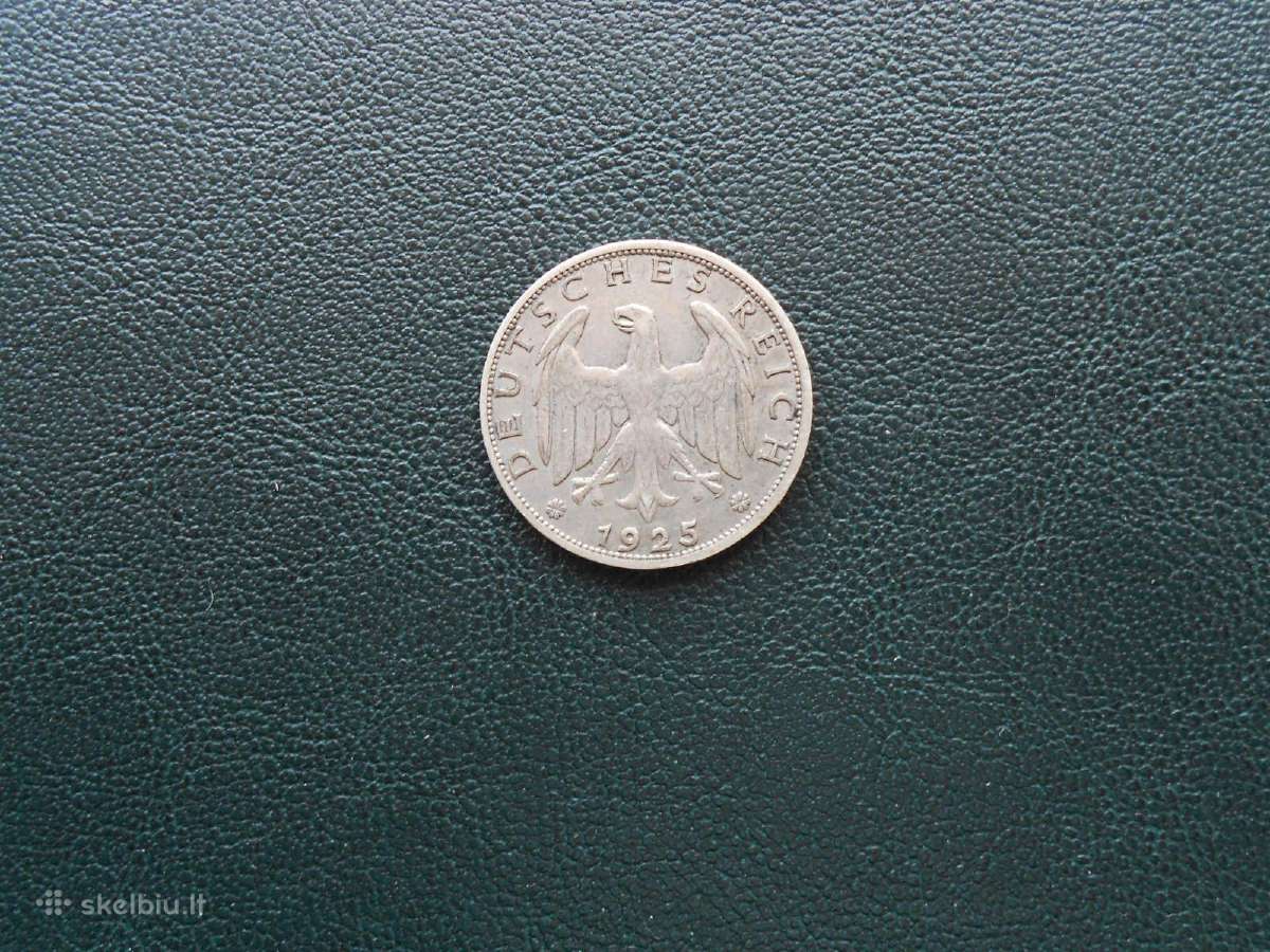 1 marke 1925m Vokietija - nuotraukos Nr. 2