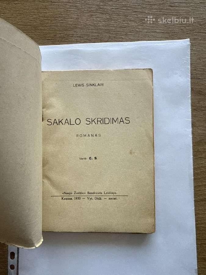 Sakalo skridimas I tomas 1930 m. - nuotraukos Nr. 2