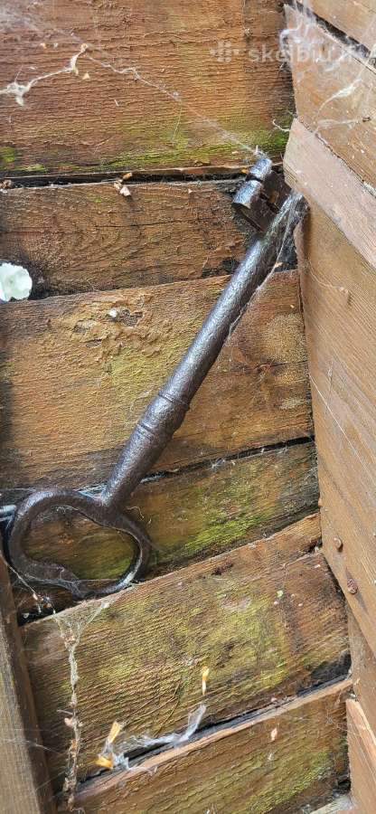 Senovinį 23 cm(!) raktą – tikrą interjero perliuką - nuotraukos Nr. 2