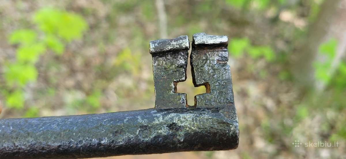 Senovinį 23 cm(!) raktą – tikrą interjero perliuką - nuotraukos Nr. 20