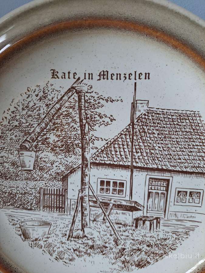 Didelės vintažinės kabinamos lėkštes. - nuotraukos Nr. 4