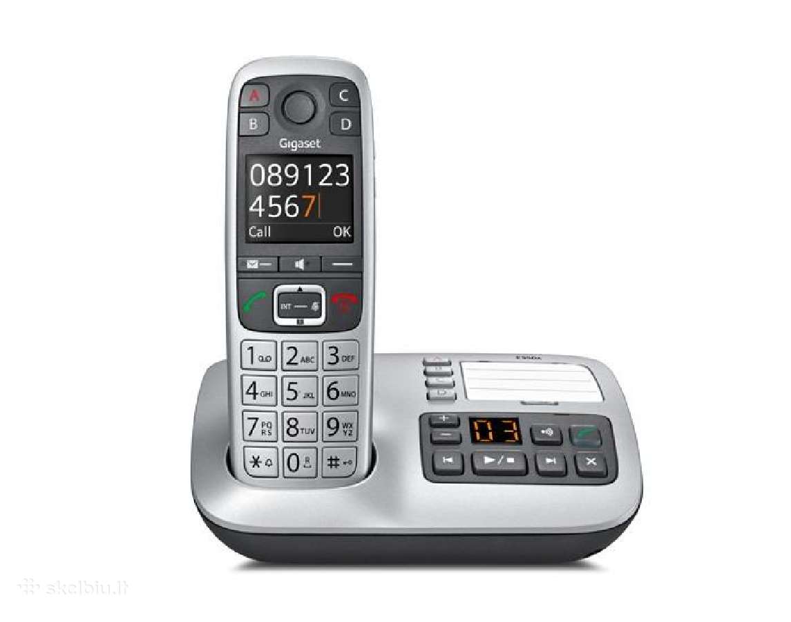 Belaidis namų telefonas Gigaset E560a - nuotraukos Nr. 2