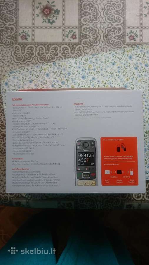 Belaidis namų telefonas Gigaset E560a - nuotraukos Nr. 5
