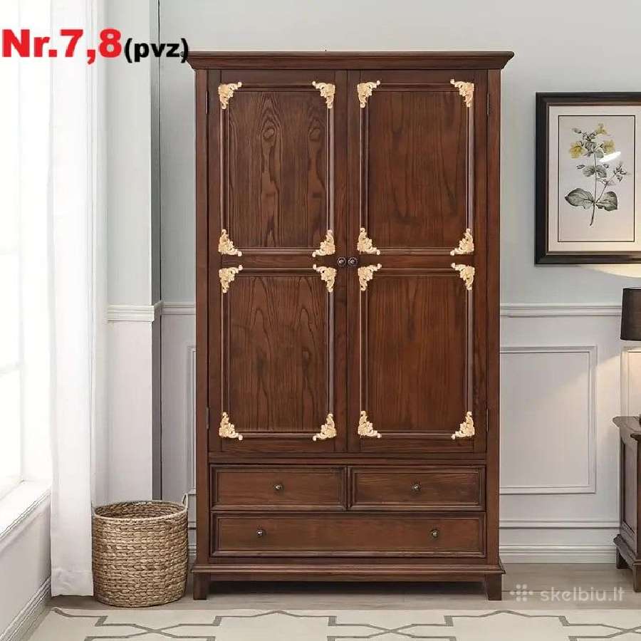 Medinės drožinėtos apdailos detalės,furnitura - nuotraukos Nr. 16