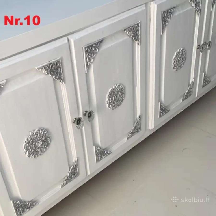 Medinės drožinėtos apdailos detalės,furnitura - nuotraukos Nr. 23