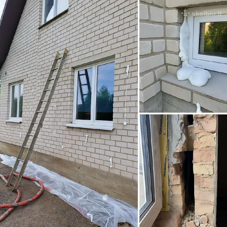 Sienų šiltinimas Termoputa / Oro tarpo šiltinimas
