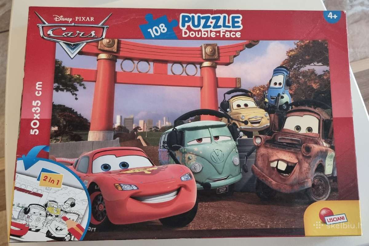 Disney Pixar Cars dėlionė (puzlė) ir mašinėlės - nuotraukos Nr. 5