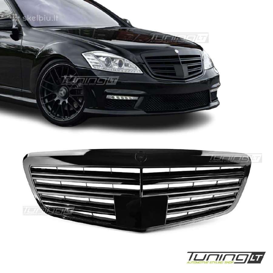 Mercedes W221 facelift Grotelės su distroniku