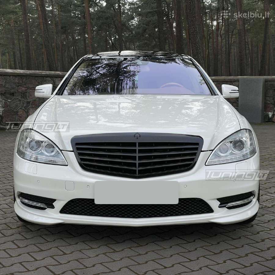 Mercedes W221 facelift juodos Priekinės Grotelės - nuotraukos Nr. 5