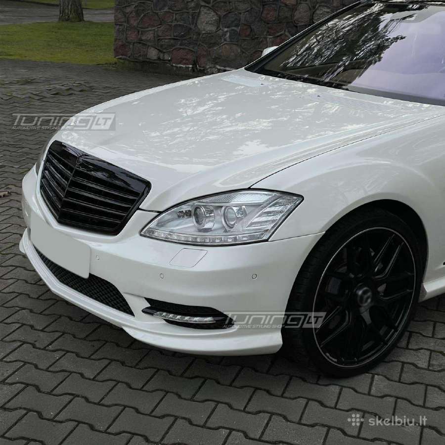 Mercedes W221 facelift juodos Priekinės Grotelės - nuotraukos Nr. 6