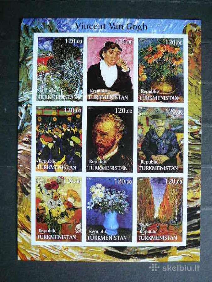 Daile V. van Gogas Turkmenistanas 2001 Mnh trk433