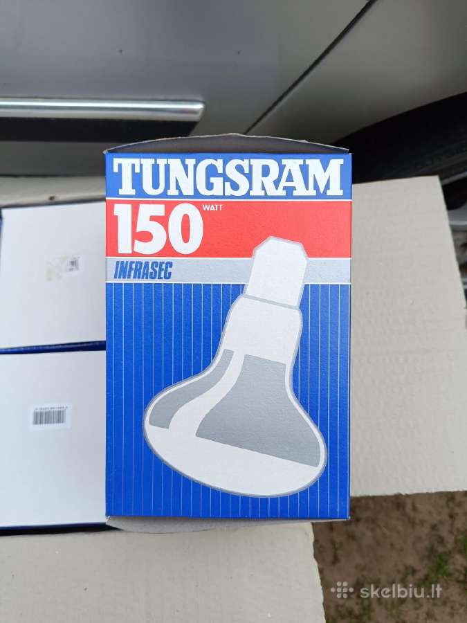 Šildymo lempos 150 W ir 500 W